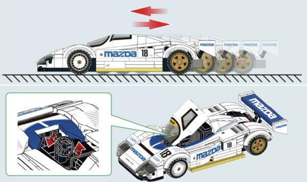 MAZDA 787B (#18) 1991 (242 Teile) Special Deal – Bild 3