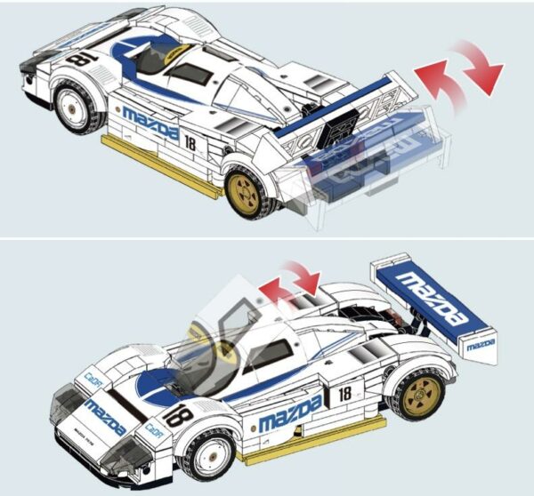 MAZDA 787B (#18) 1991 (242 Teile) Special Deal – Bild 4