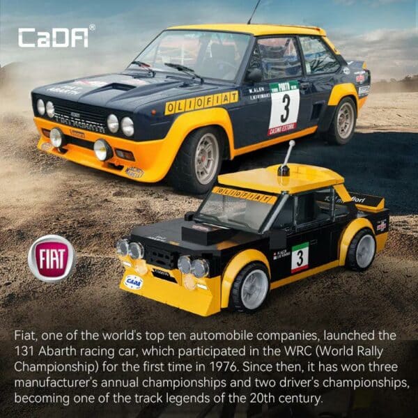 CaDA Fiat 131 Abarth 1/24 (254 Teile) – Bild 3