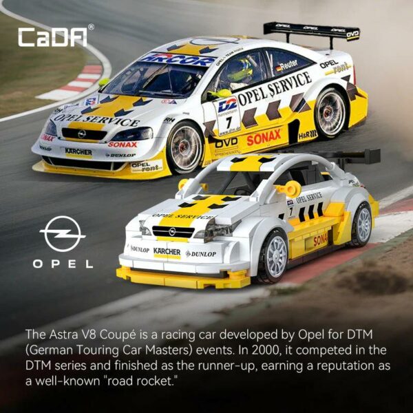 CaDA Opel Astra V8 Coupe 1/24 (285 Teile) – Bild 3