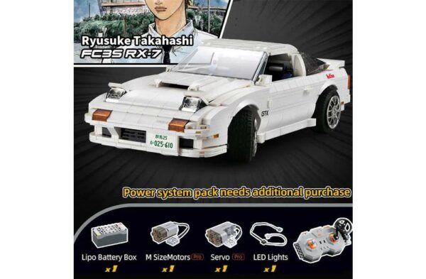 Mazda FC3S RX-7 weiß (1552 Teile) (neue Version 2025) – Bild 6