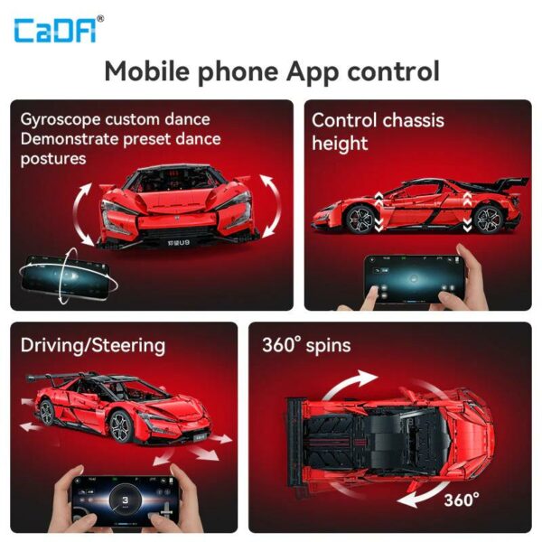 CaDA YangWang U9 Supercar 1:8 (3671 Teile) – Bild 11