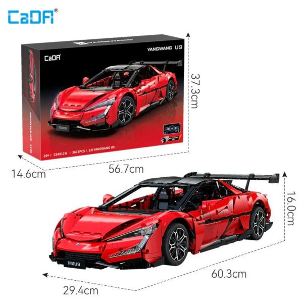CaDA YangWang U9 Supercar 1:8 (3671 Teile) – Bild 6