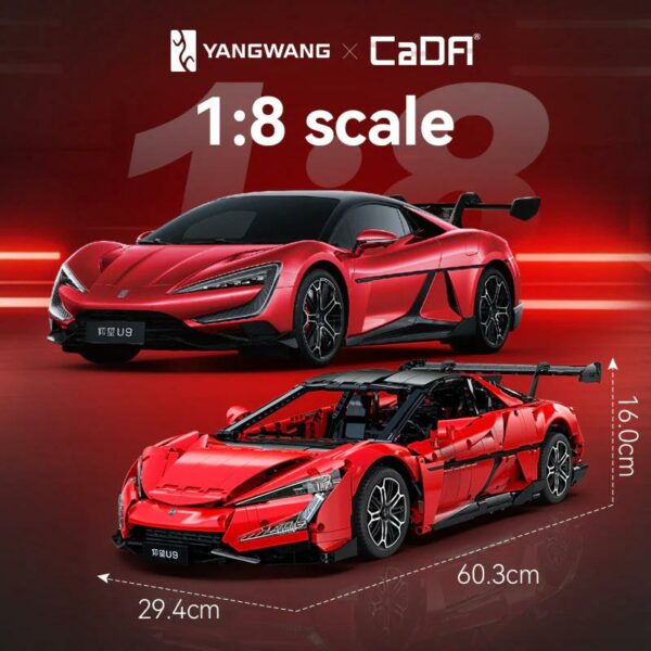 CaDA YangWang U9 Supercar 1:8 (3671 Teile) – Bild 7