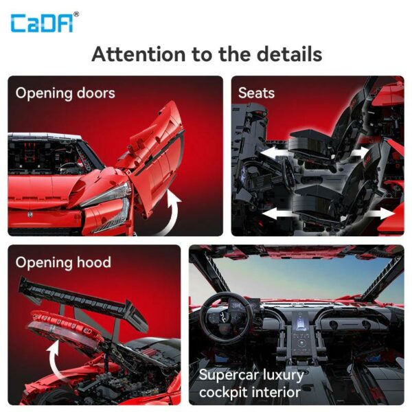 CaDA YangWang U9 Supercar 1:8 (3671 Teile) – Bild 10