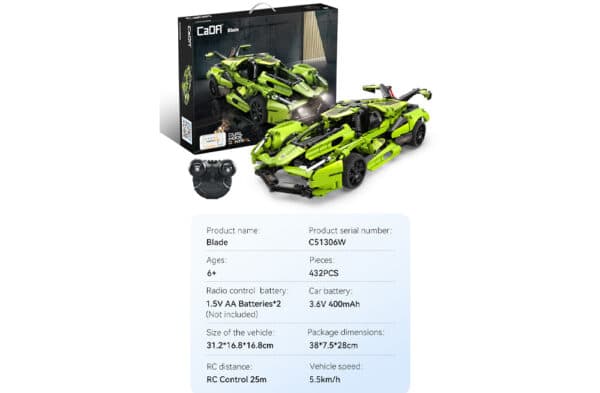 Blade Sports Car (432 Teile) – Bild 24