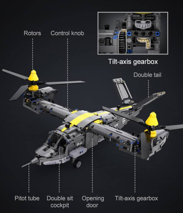 Tiltrotor Aircraft (1436 Teile) – Bild 6