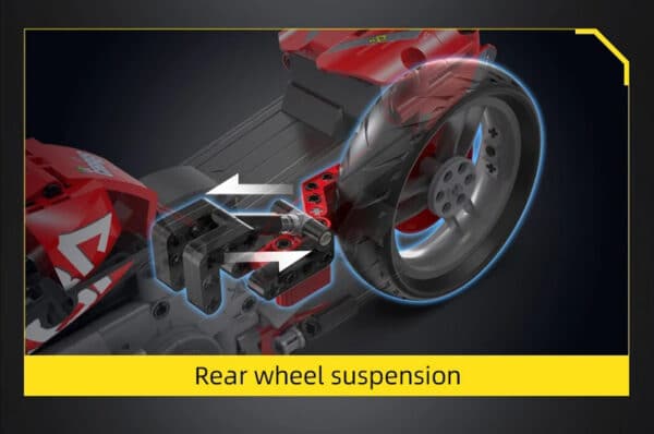 Cyber CT-3X Motorrad (451 Teile) – Bild 7