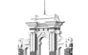 CaDA Old Gate of Tsinghua University (649 Teile) (Special Deal) C66001W_B